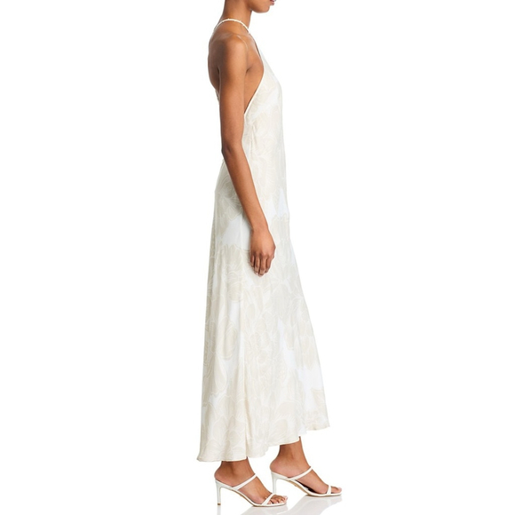 FARM Rio Off White Maxi Dress with Floral Print and Beaded Neck Strap - Picture 5 of 7